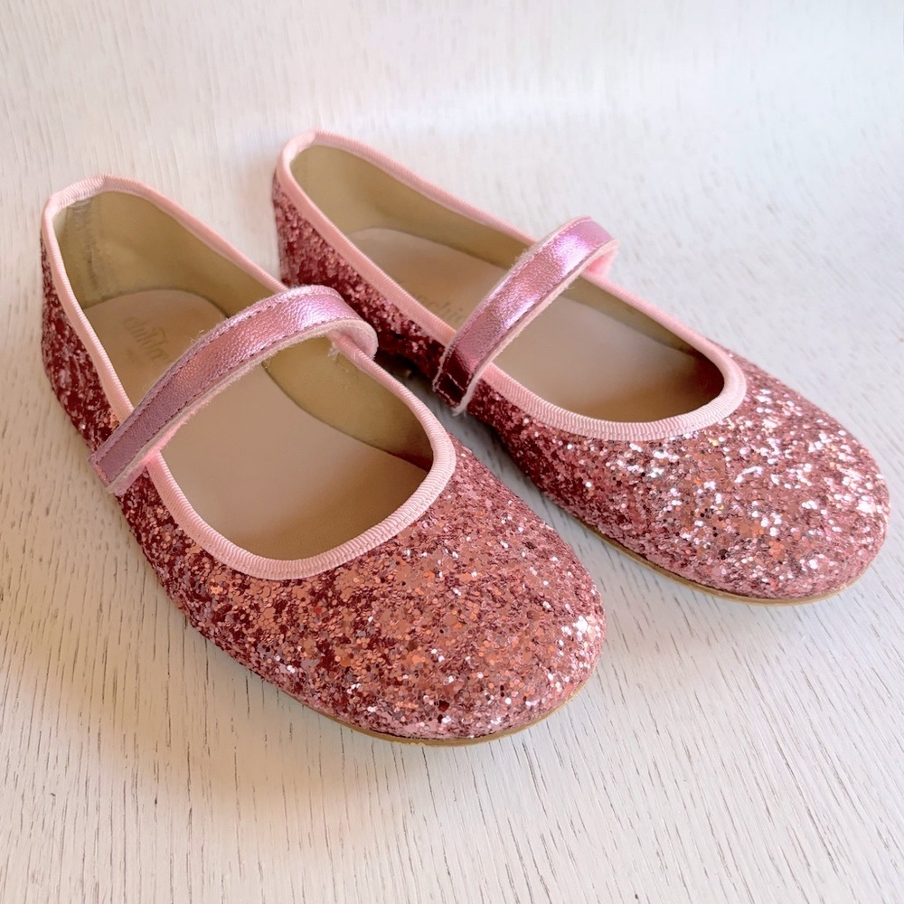 Childrenchic pink glitter sparkle Mary Jane dress party shoes EU 31 US 13.5